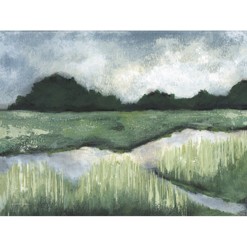 «Solitude sur toile» par Julie Norkus, H 8 po x l 12 po x P 1,25 po