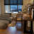 Nut-brown+Black Rectangular Solid Wood+Iron desk-806086965-806086960