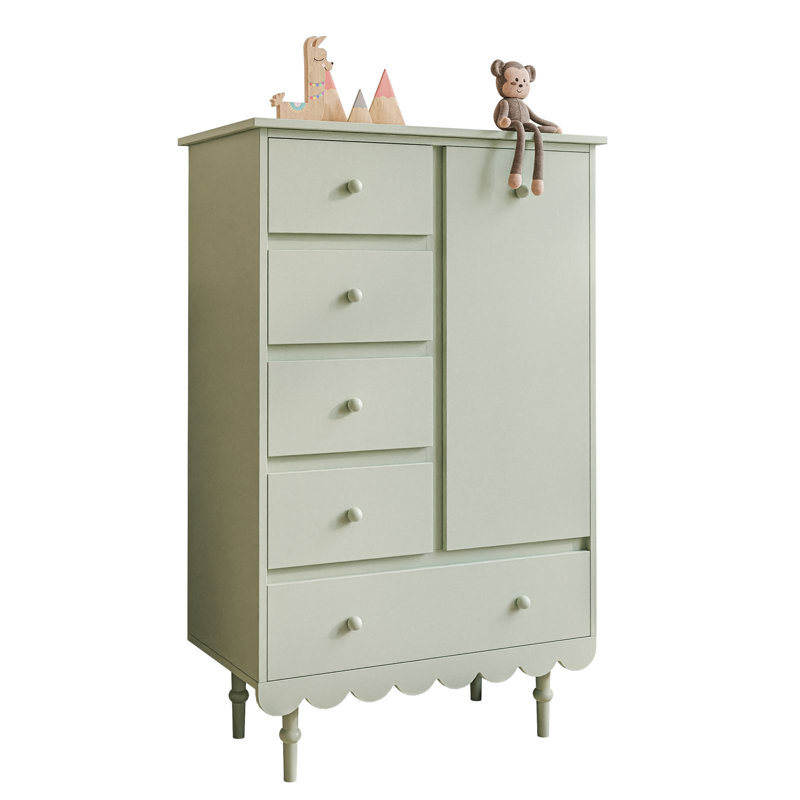 Gunward 84cm W 4 - Drawer Chest of Drawers, Olive