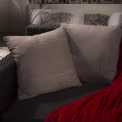 Chevron Linen Throw Pillow