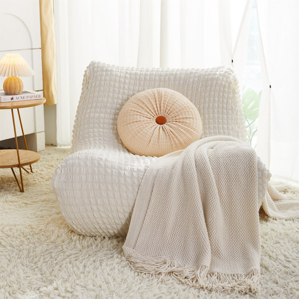Trule Fireside Chair Cover, Lazy Floor Sofa Bean Bag Couch Cover ...
