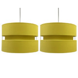 Bright 19cm H Cotton Drum Pendant Shade