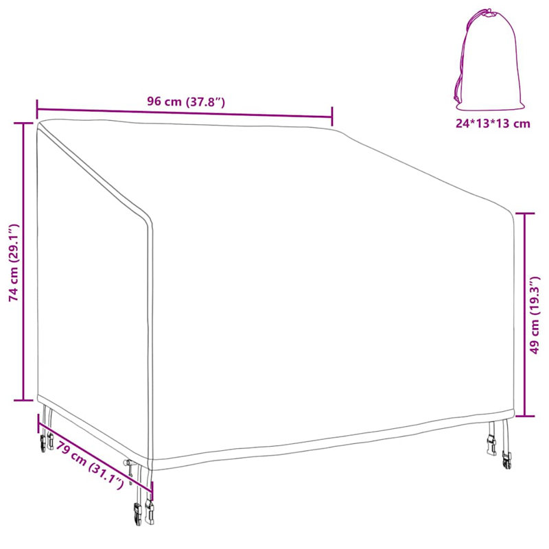 Outdoor Patio Bench Cover
