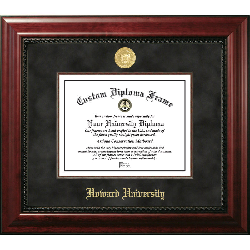 Cadre photo pour diplôme de direction universitaire Howard, 11 po x 14 po