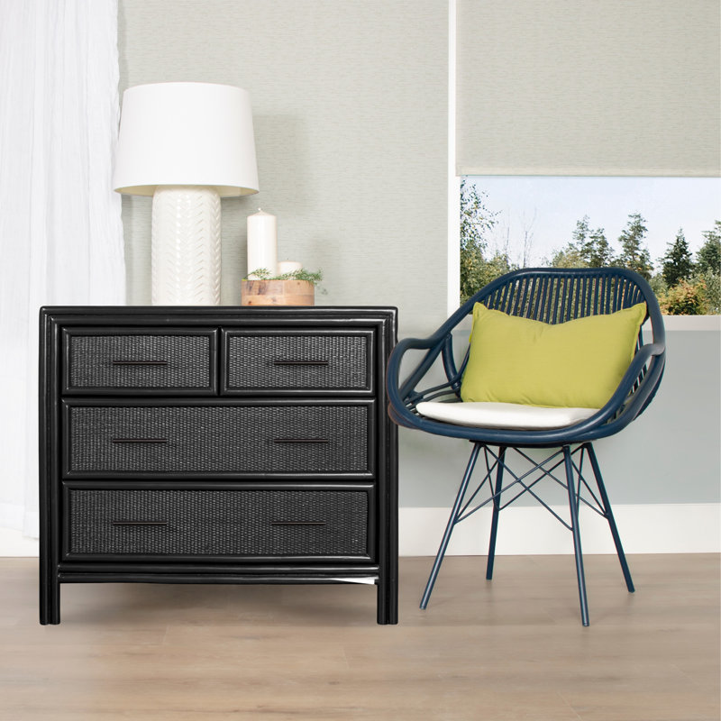 Aruba 4 - Drawer Nightstand, Black