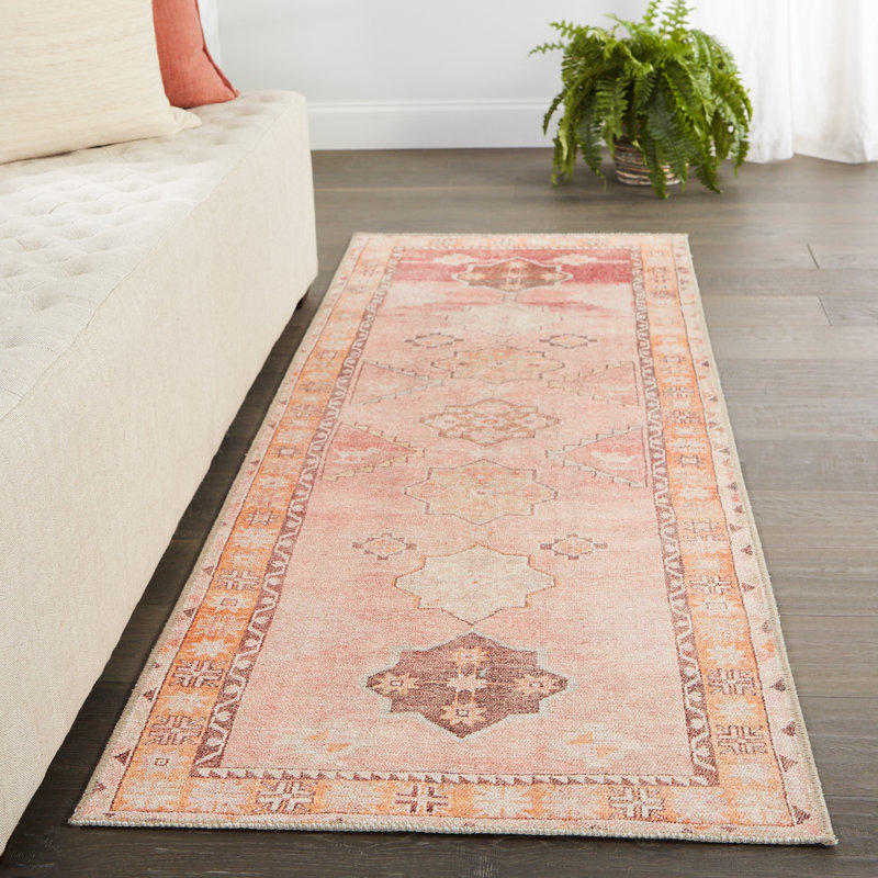 Tapis de performance en polyester Asuncin, Tapis de couloir 2 pi 6 po x 7 pi 6 po