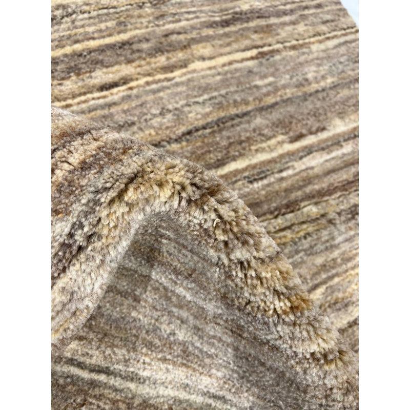Striped Area Rug in Beige