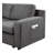 Waylon 119" Gray Linen 4-Seater Sofa With Pockets