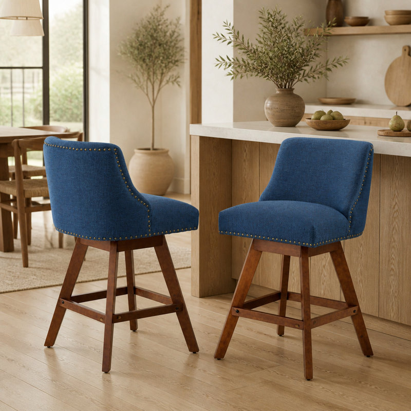 Ensemble de 2 tabourets de bar Sumdeal, Blue
