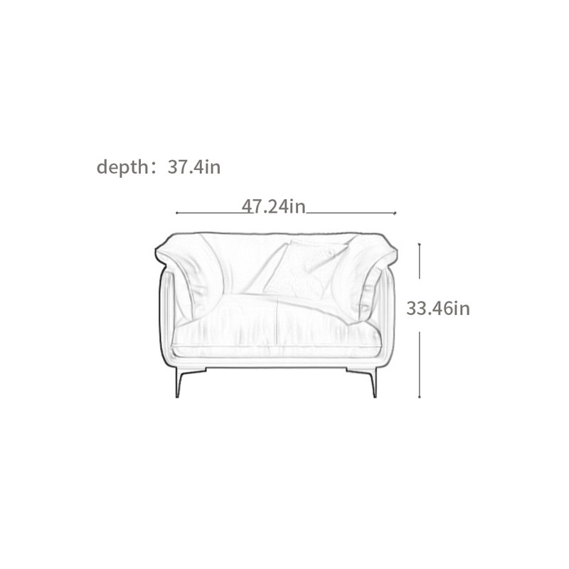 Canapé de style américain minimaliste