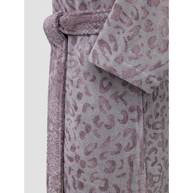 Peignoir Eamon en mélange de coton fille / femme + peignoir au-dessus du genou, M, Mauve