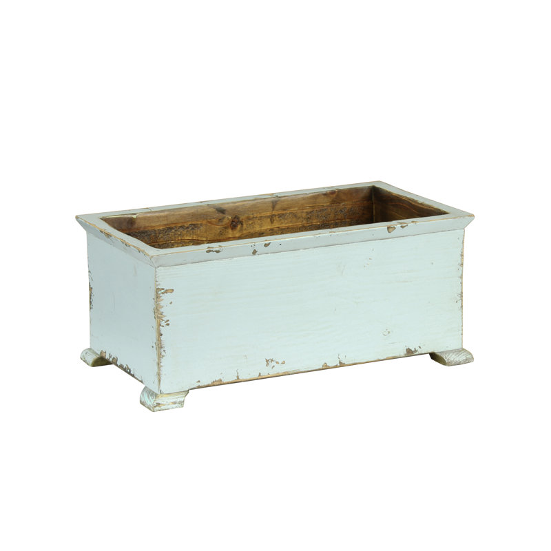 Boîte à fleurs en bois lantilly, Turquoise