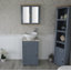 Slimline Compact 515mm Free-standing Cloakroom Vanity Unit-2062904564
