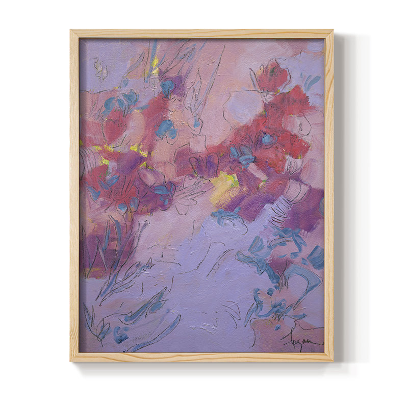 «Wish You Well», reproduction encadrée - bois massif, H 11 po x l 9 po