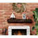 Distressed Fireplace Mantel, Rustic