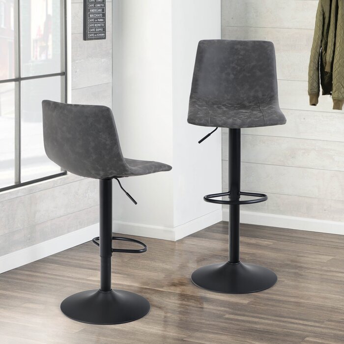 17 Stories Mystic Swivel Adjustable Height Stool & Reviews | Wayfair