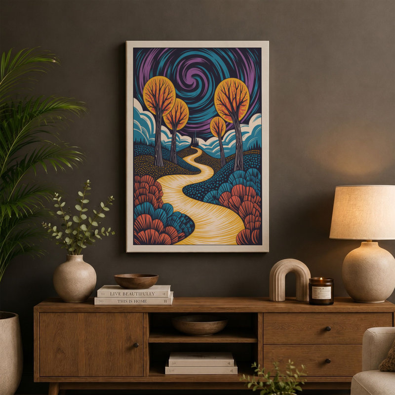 Print, 36x24 - 91.4 x 61.0 cm, Teal Border