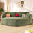 102.3" Chaise Lounge Sofa Bed-2071032197