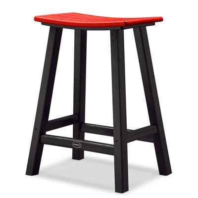 POLYWOOD® Contempo Saddle Counter Stool