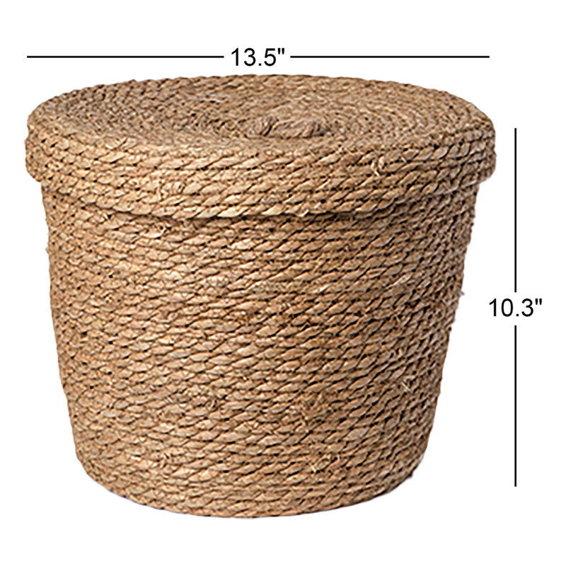Panier en ruppie maritime Keil, H 10,3 po x l 13,5 po x P 13,5 po