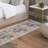 Arkeen Oriental Dark Blue/Beige/Ivory/Gray Area Rug-1673038107