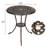 Patio Bistro Table, 24" Round Outdoor Coffee Table With 2" Umbrella Hole-1160217842