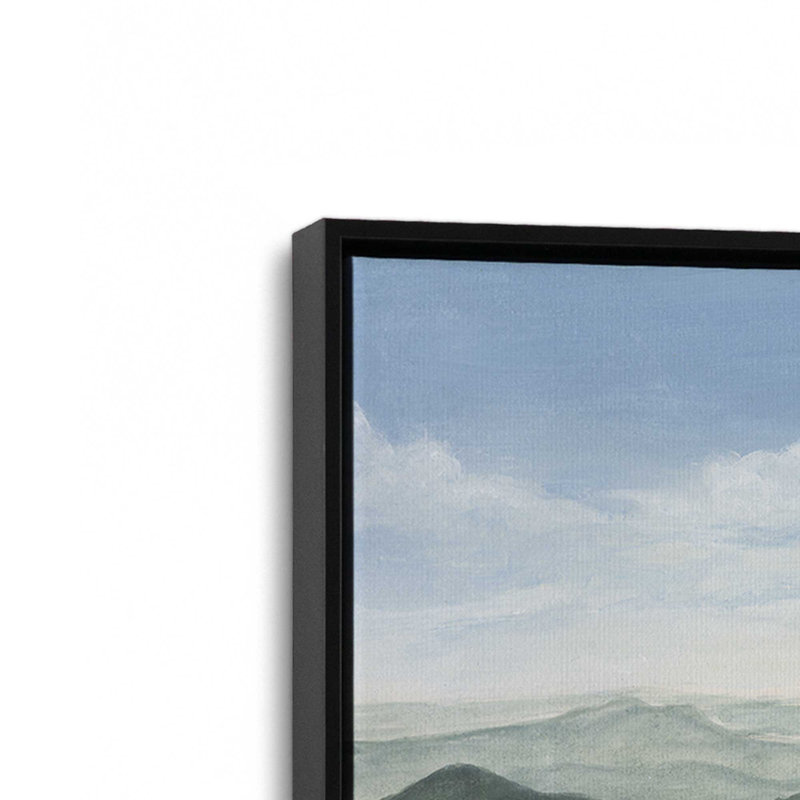 Impression sur toile Ridge Viewpoint II par Michael Willett, H 12 po x l 16 po, Noir