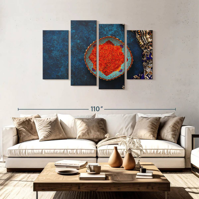 Yarlin Saffron Spice, 48'' H x 75'' W