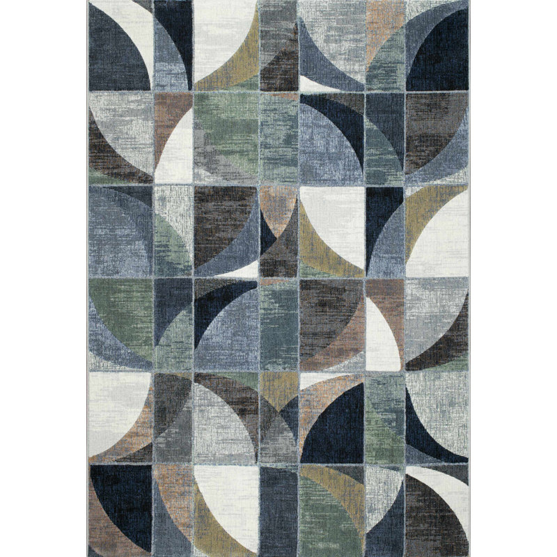 Aella Geometric Area Rug, Rectangle 120 x 170cm