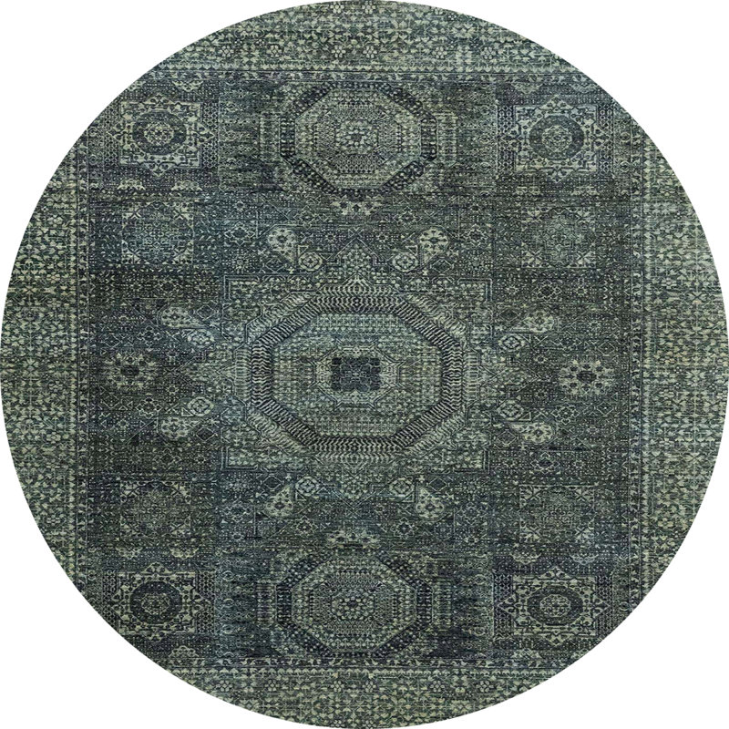 Abstract Indoor Rug, Round 3'