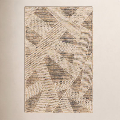 Hand-Tufted Abstract Wool Rug