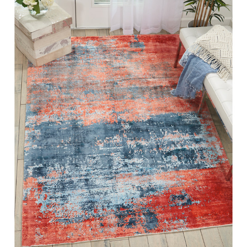 Kelleia Abstract Indoor Rug, Rectangle 3'9" x 5'9"
