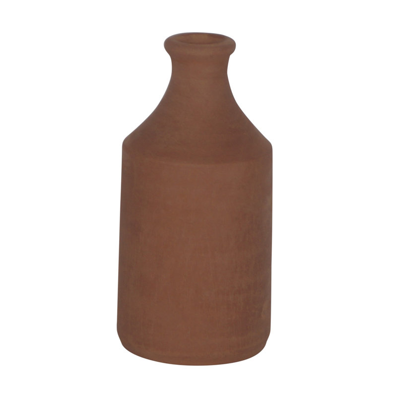 Persell 2.95'' Terracotta Table Vase