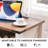 24'' Tall Farmhouse End Table With Charging Station, Wood Nightstand With Adjustable Shelf, Built-in Outlets-1543640927