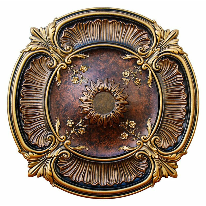 Spring Dreams 30" D Polyurethane Hand Painted Ceiling Medallion