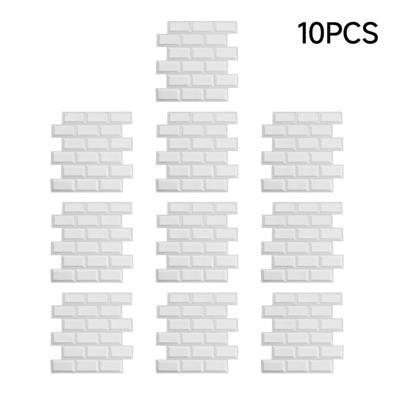 Wallpaper Tile, White, 30cm L x 30cm W