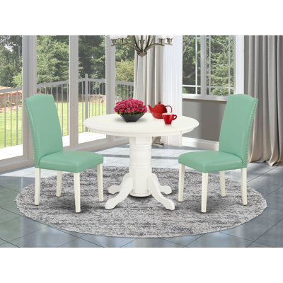 Bambi Rubberwood Solid Wood Dining Set by Lark Manor