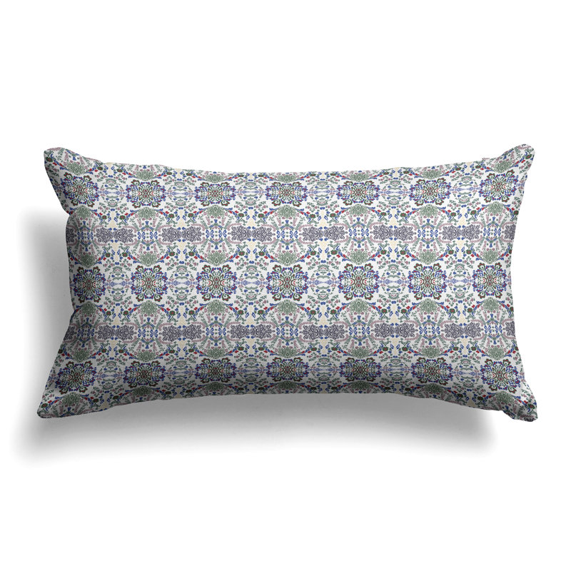 Coussin Shalimar, Vert/rouge