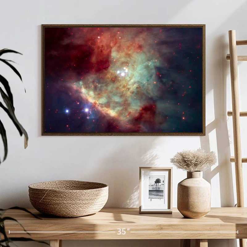 Orion Bar, 25" X 17", Floating Frame Walnut