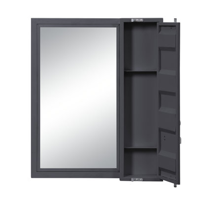 Cargo Gunmetal Finish Vanity Mirror