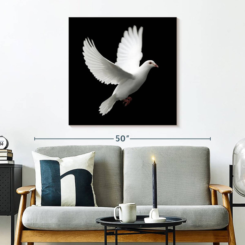 Brampt White Dove, 30'' H x 30'' W