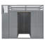 Lit superposé double avec garde-robe, bureau et tablettes-1599941443