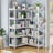 Grijalva Corner Bookcase And Bookshelves Double Wide Bookshelf, Large Etagere Bookshelf Open Display Shelves With Metal Frame For Living Room Bedroom Home Office-702216441-675727816