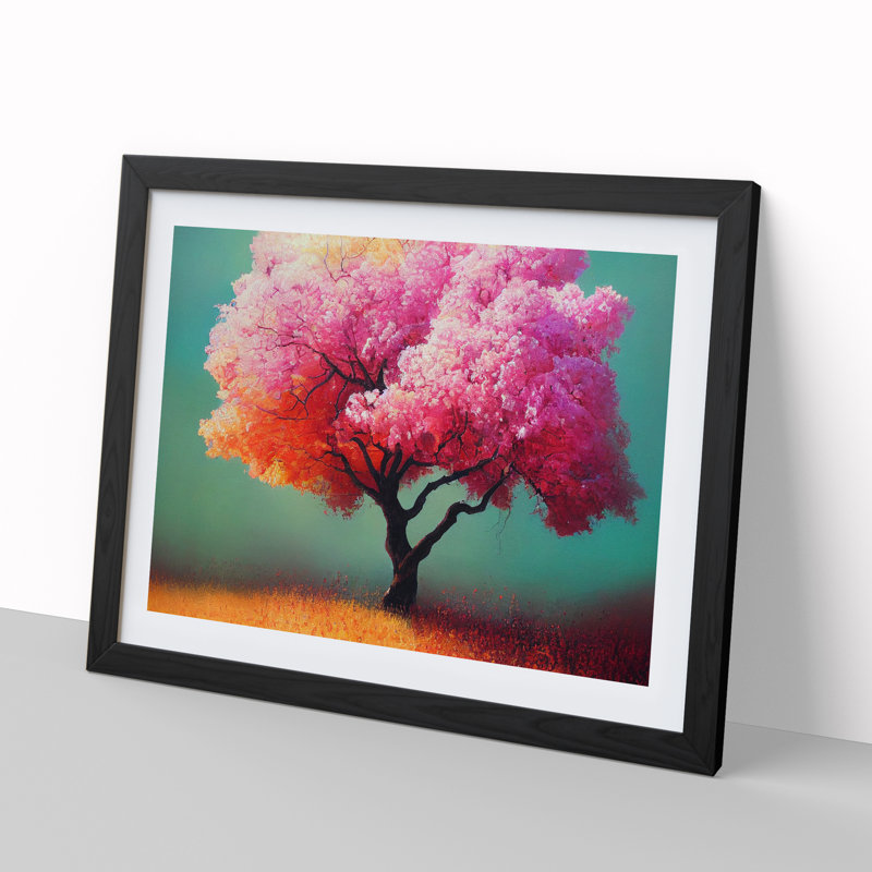 Evocative Apple Tree - Framed Print, Black, 46cm H x 64cm W x 2cm D