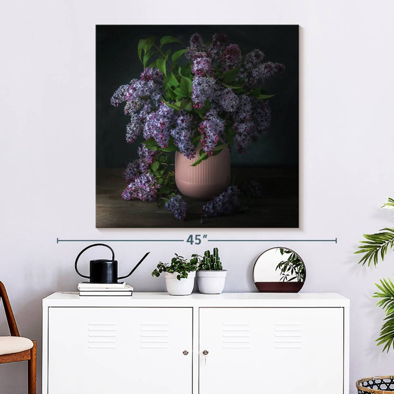 Harnek Purple Lilac Bouquet, 33'' H x 33'' W