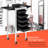 Lockable Salon Trolley Cart With Folding Tray Holders, Metal Baskets And Wheels-1197548875