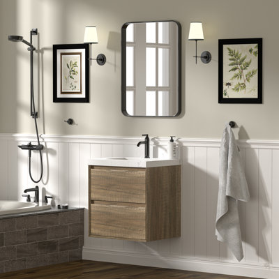 Meuble-lavabo mural 24 po avec lavabo