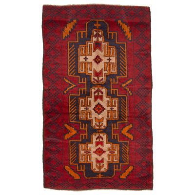 Rizbaft Red Rug 3'8" x 6'4"