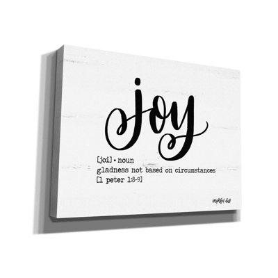 'Joy' by Imperfect Dust, Canvas Wall Art