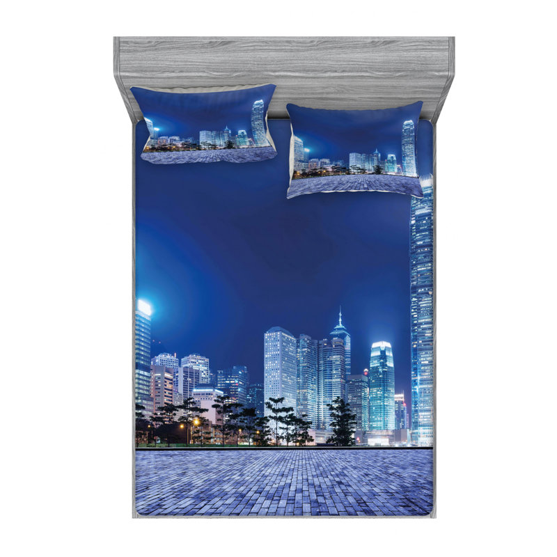 Microfiber Sheet Set, Queen Sheet Set with Fitted Sheet